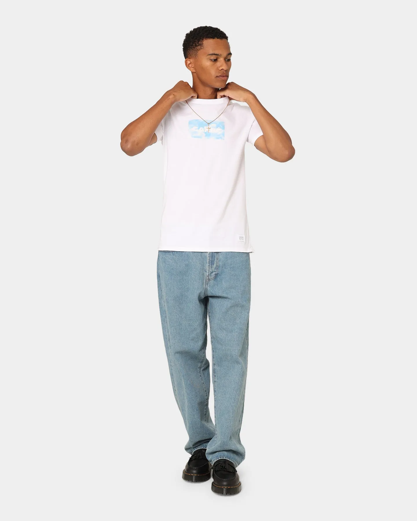 Casual Comfort Layer Carr?? Cloud Box Classique T-Shirt White