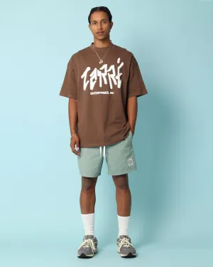 Easy Care Carr?? Enterprise Oversized T-Shirt Brown