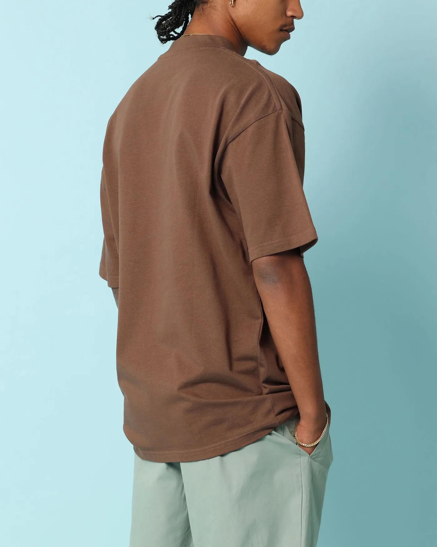 Circular Knit Construction Carr?? Enterprise Oversized T-Shirt Brown