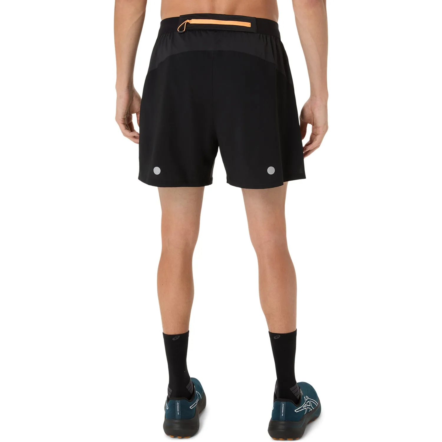 entertainment industry Asics Fujitrail AOP 5in Mens Short Black