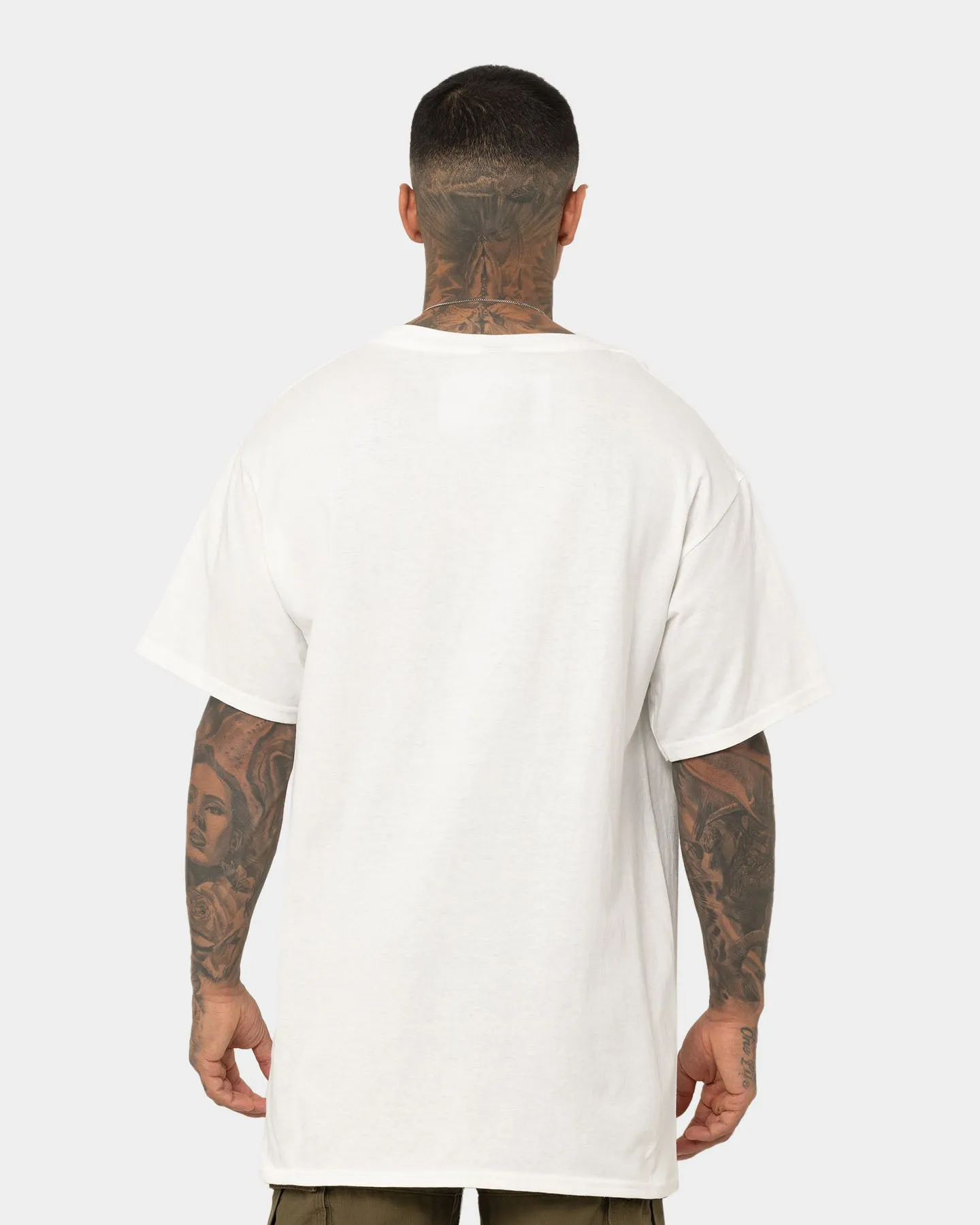 Colorfast Dye Soft and Cozy Goat Crew X VB Cheers T-Shirt White
