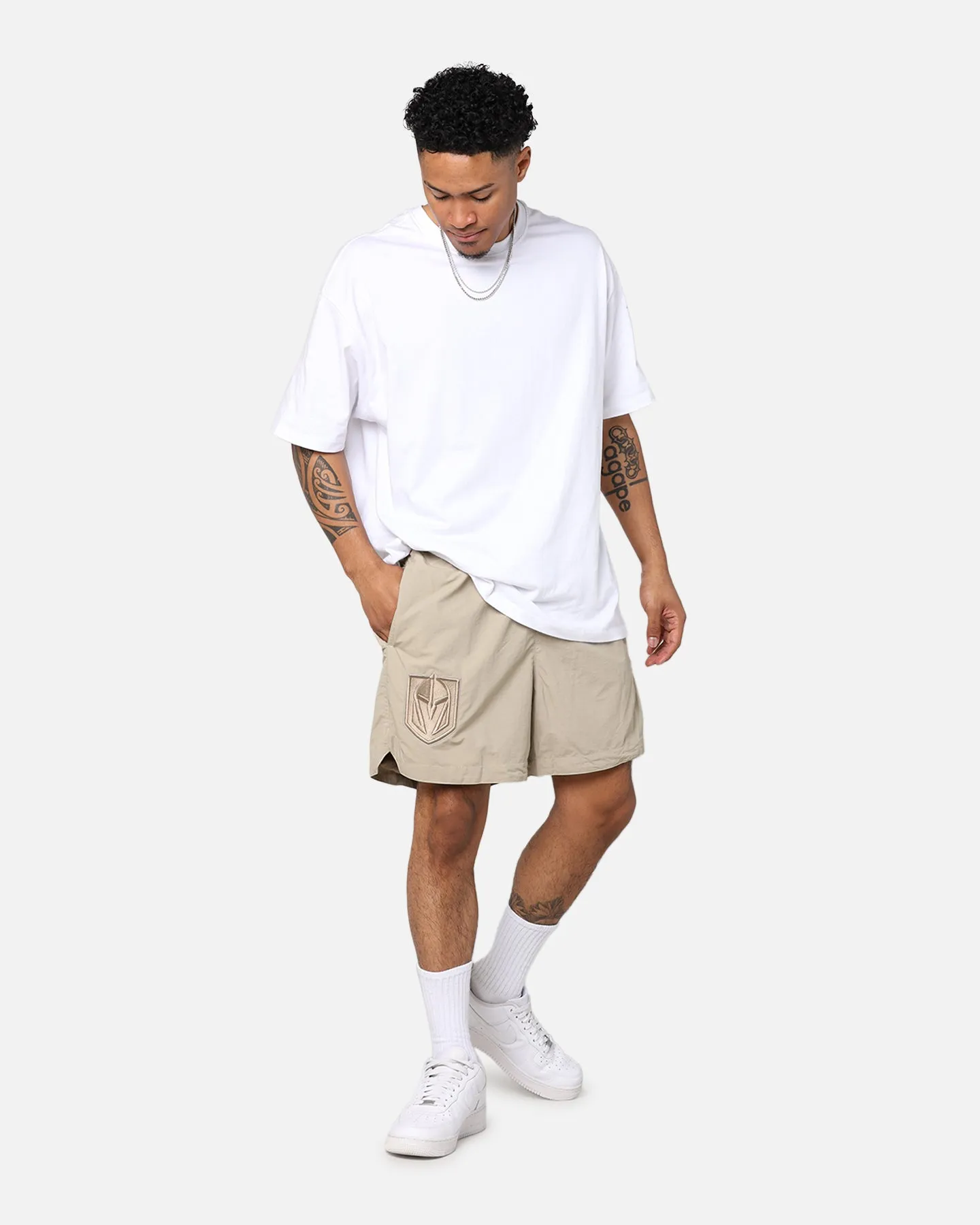 Eco Friendly Dye Comfy Style Pro Standard Vegas Golden Knights Neutral 2.0 Shorts Taupe