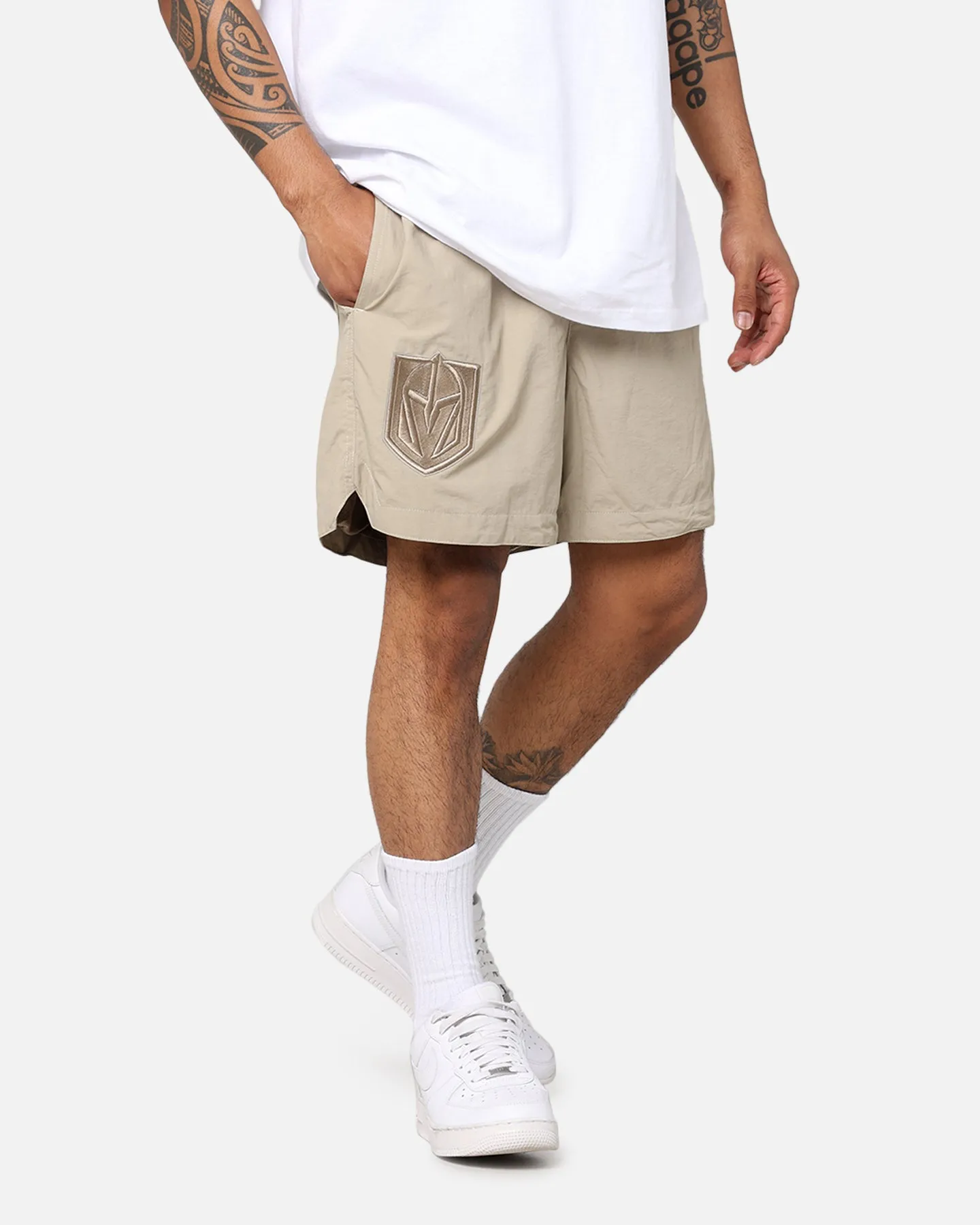 Pro Standard Vegas Golden Knights Neutral 2.0 Shorts Taupe Comfy Design Everyday Feel
