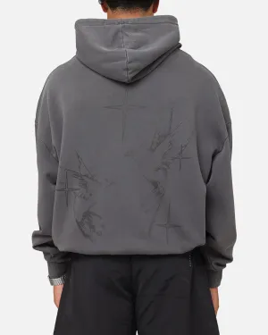 Mouse like Stylish Saint Morta Destiny Rising Boxy Hoodie Washed Black