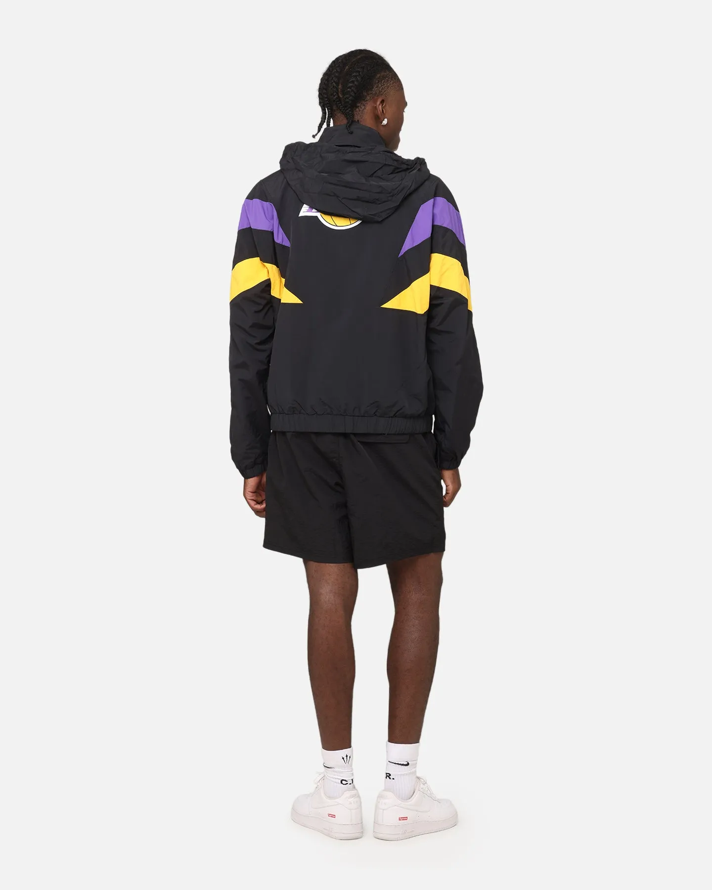 Seamless Integration Mitchell & Ness Los Angeles Lakers Spray Jacket Black/Purple/Yellow