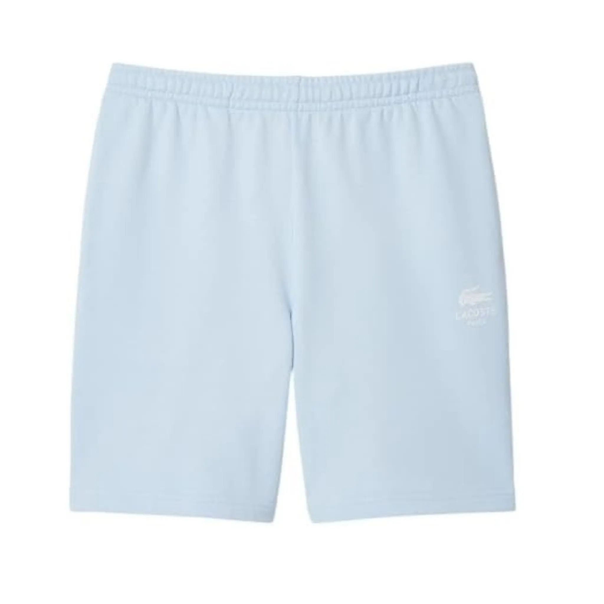 Lacoste Regular Fit Fleece Shorts (Light Blue) Reinforced Knees MoistureWicking Technology