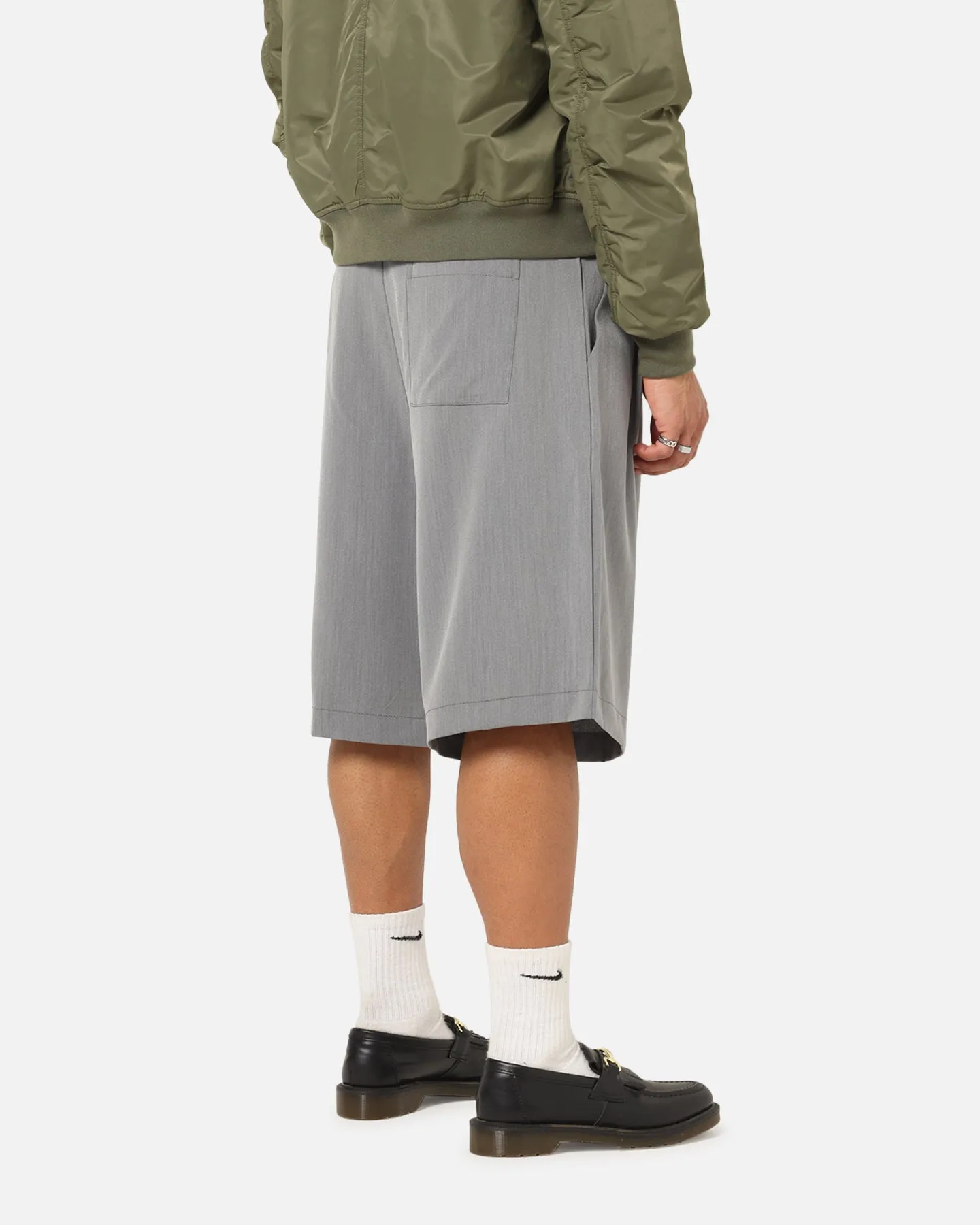XXIII Baggy Pleated Shorts Grey Comfy Wearable Easy Care