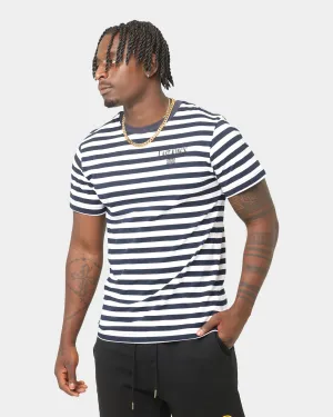 Last Kings Stripes Short Sleeve T-Shirt Navy Cozy Vibe