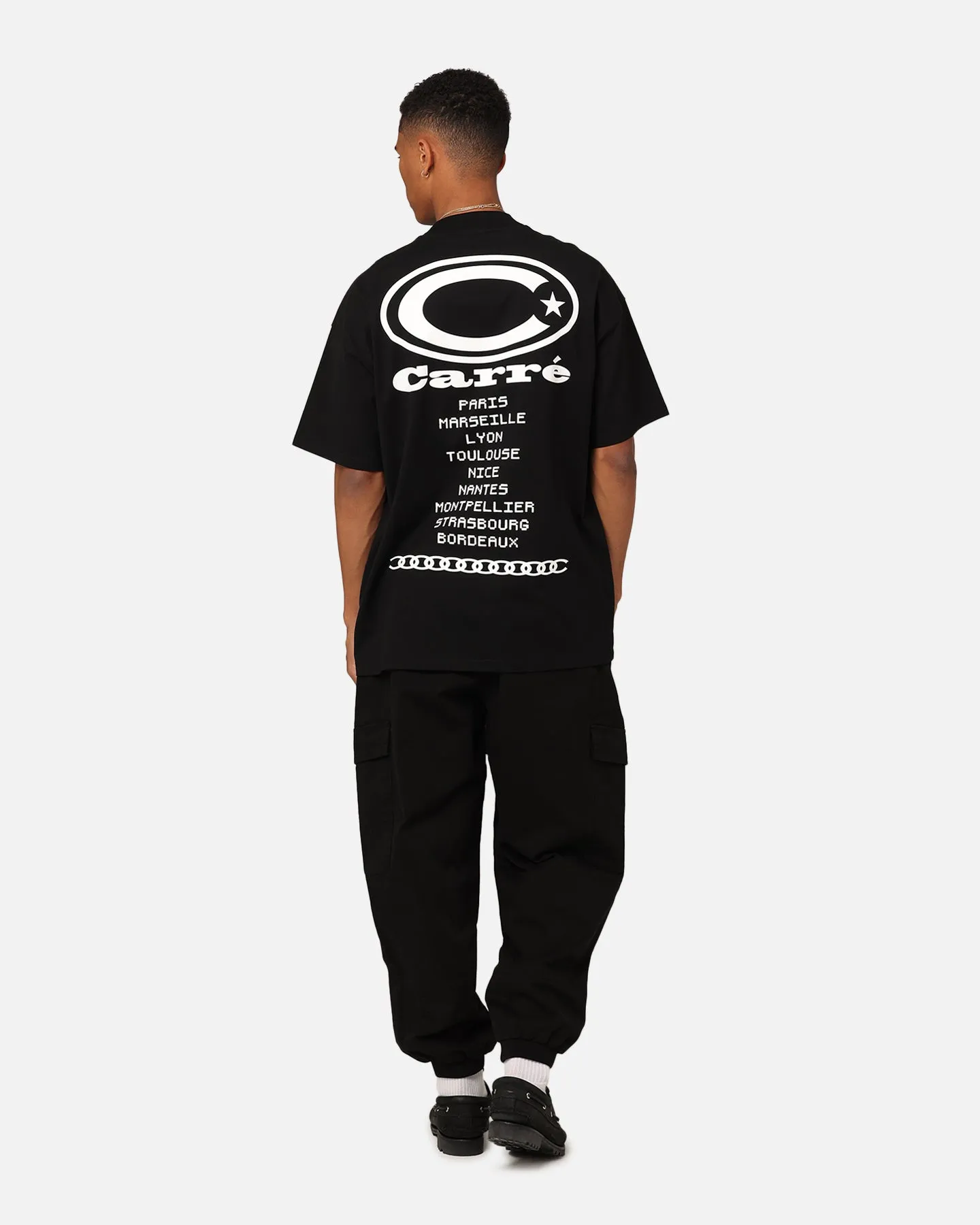 Carre C Star Oversized T-Shirt Black AntiStaticFinish Street Trend
