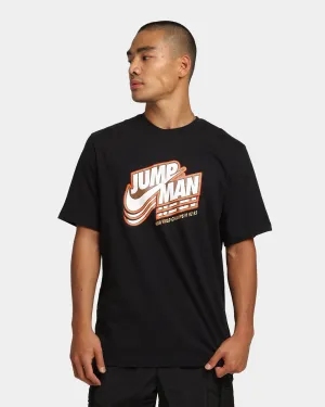 Durable Collar Construction Minimalist Wear Jordan Jumpman GFX Crew T-Shirt Black/Metallic