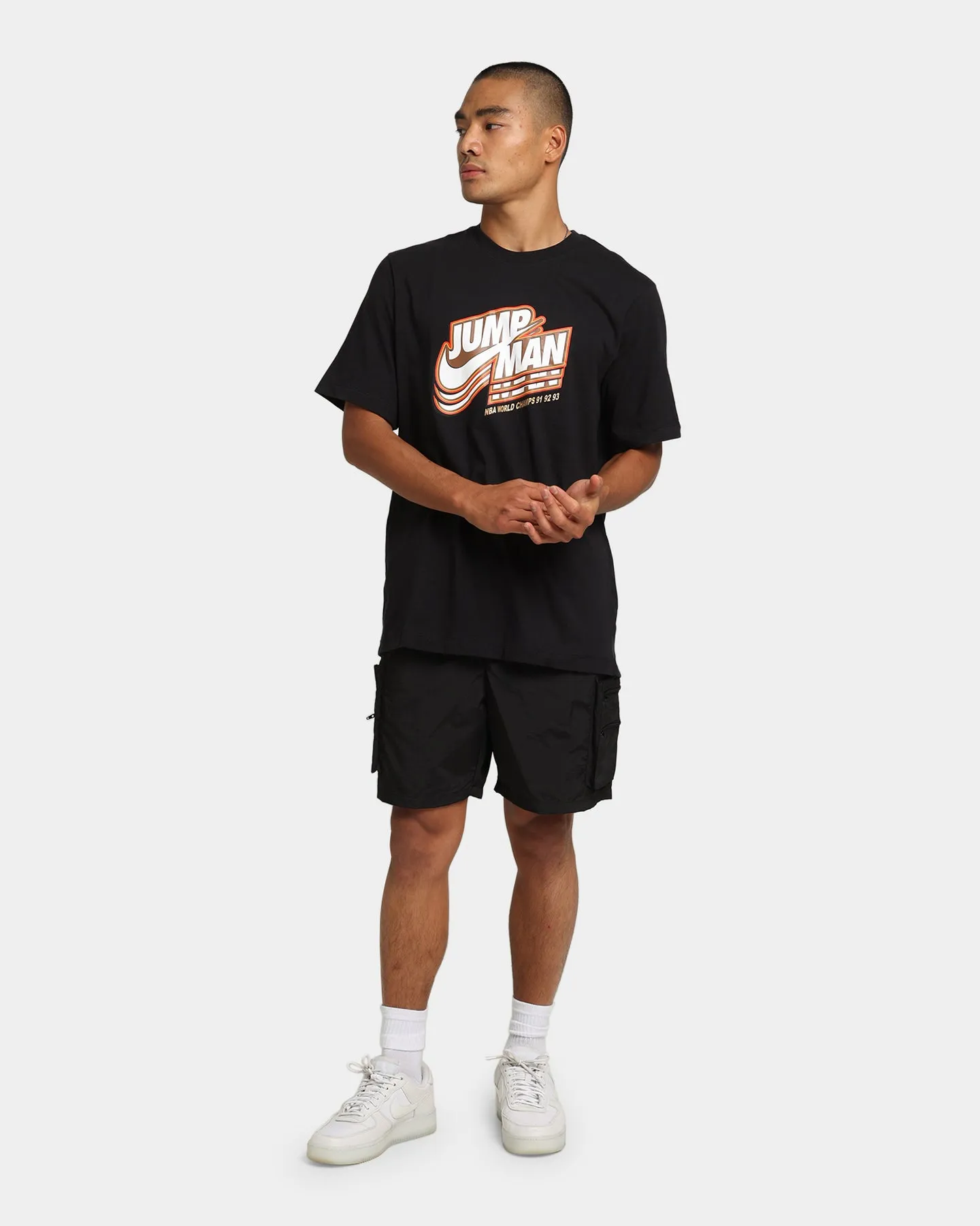 Jordan Jumpman GFX Crew T-Shirt Black/Metallic Ethically Sourced Cotton