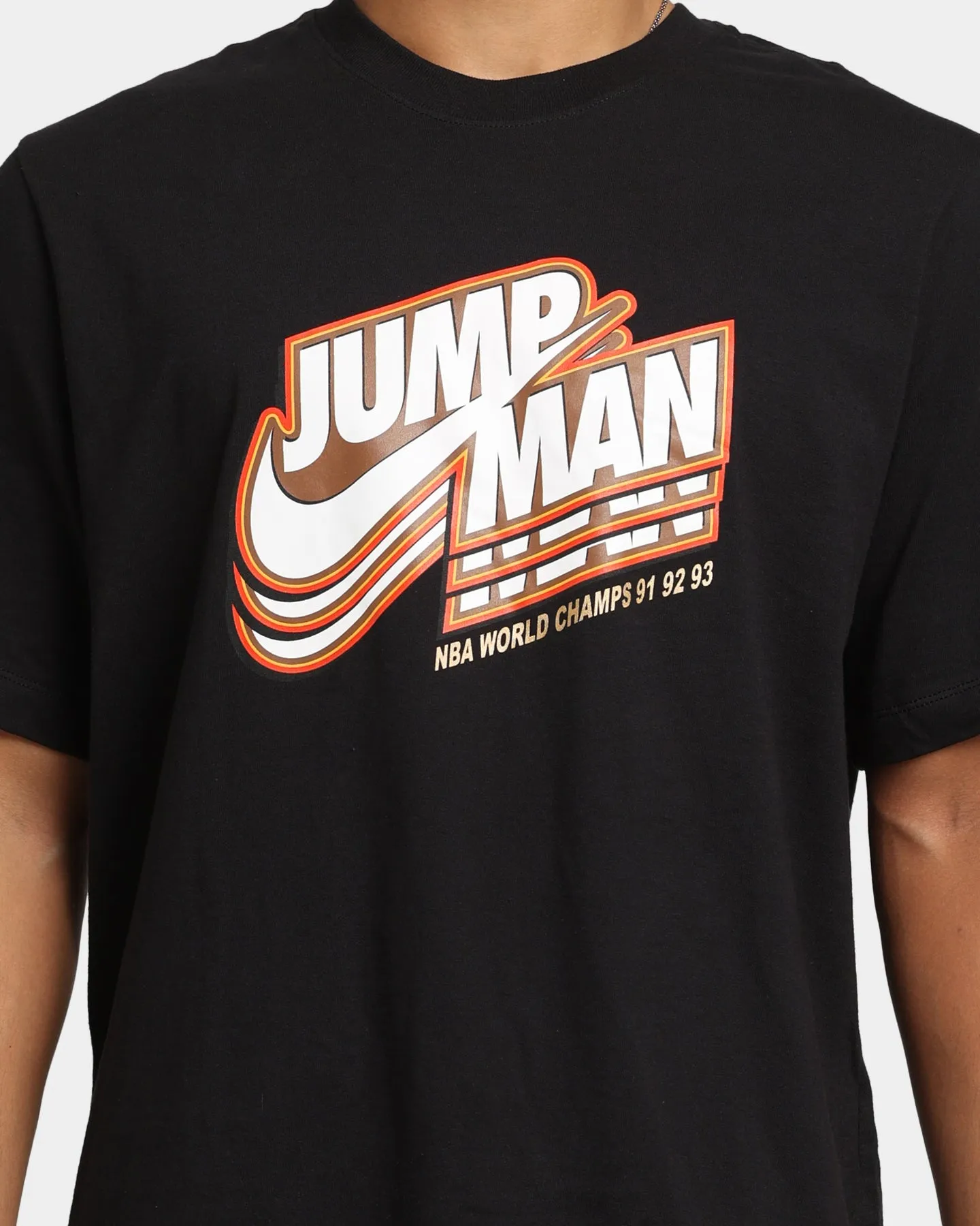 Colorfast Dye Jordan Jumpman GFX Crew T-Shirt Black/Metallic