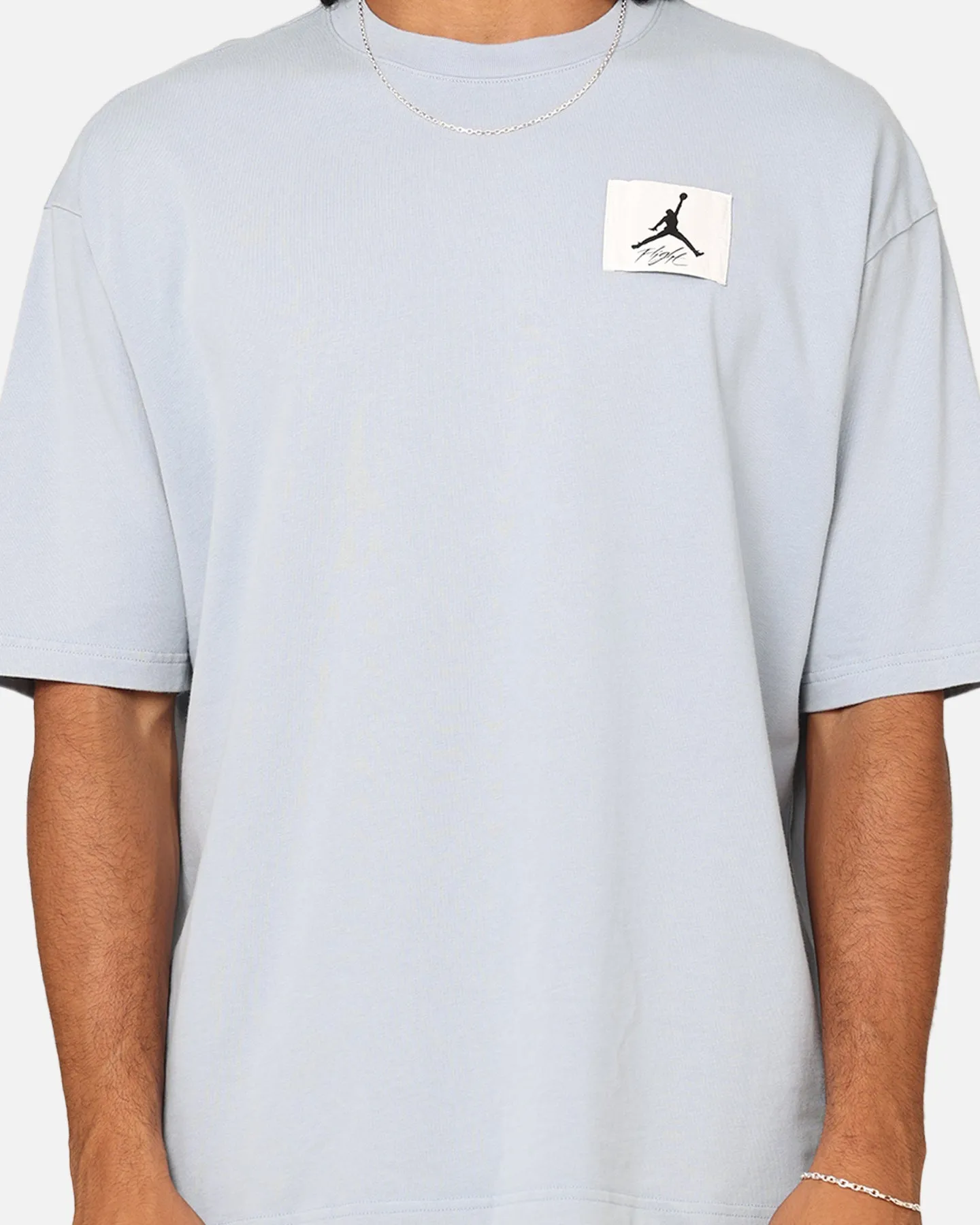 Jordan Flight Essentials Oversized Crewneck T-Shirt Blue Grey Long sleeved warmth