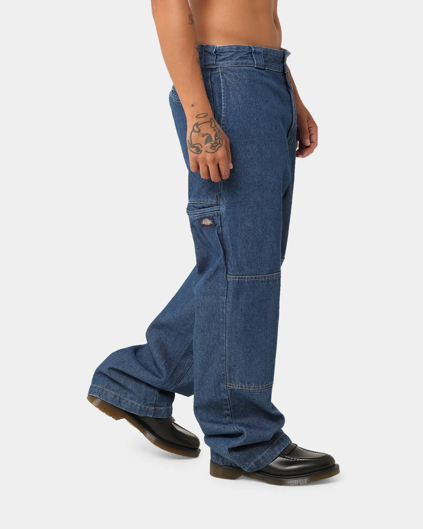 Comfy Motion Flexible Use Dickies 82-283AU Denim Jeans Stone Washed In