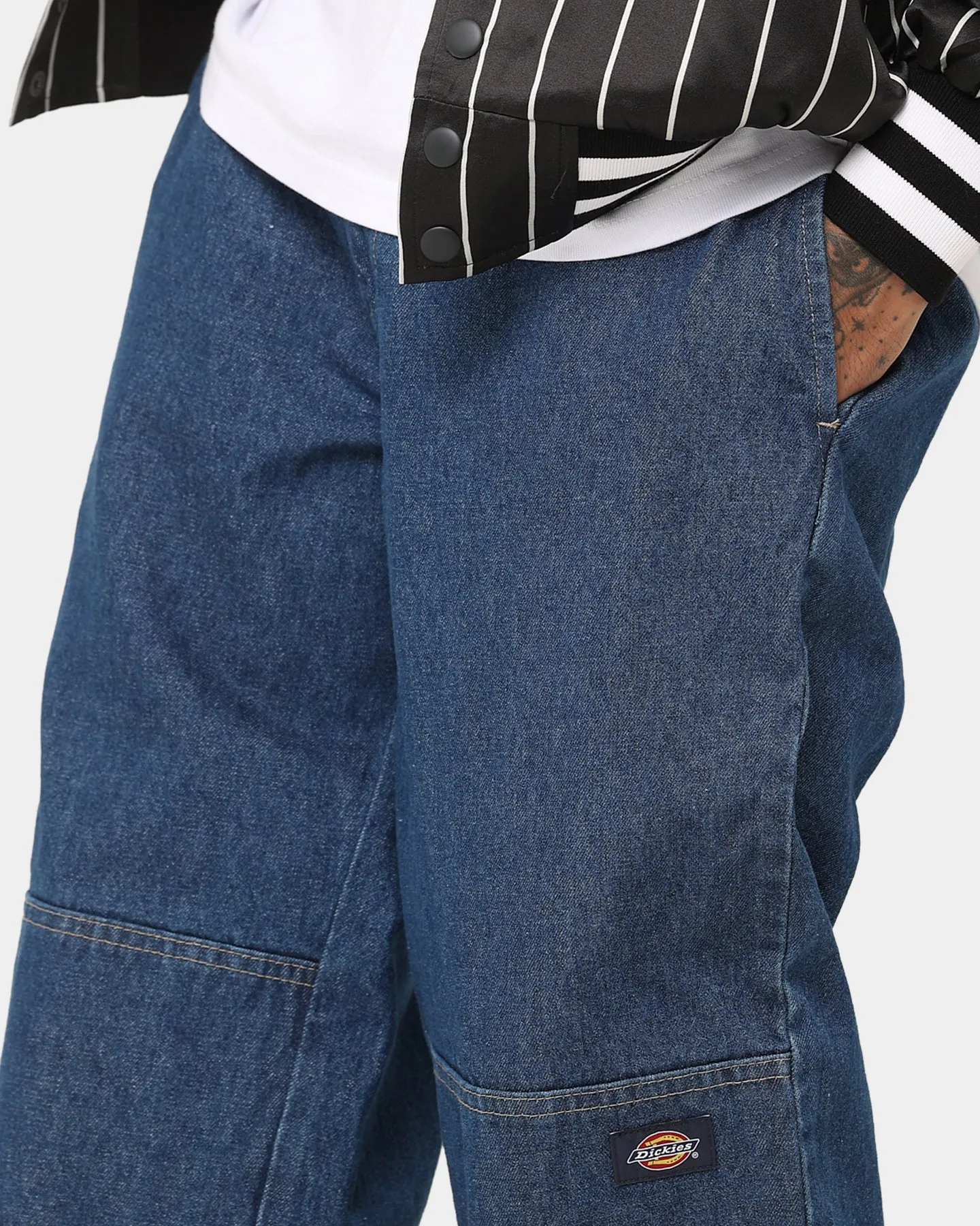 Minimal Style Street Utility Dickies 82-283AU Denim Jeans Stone Washed In