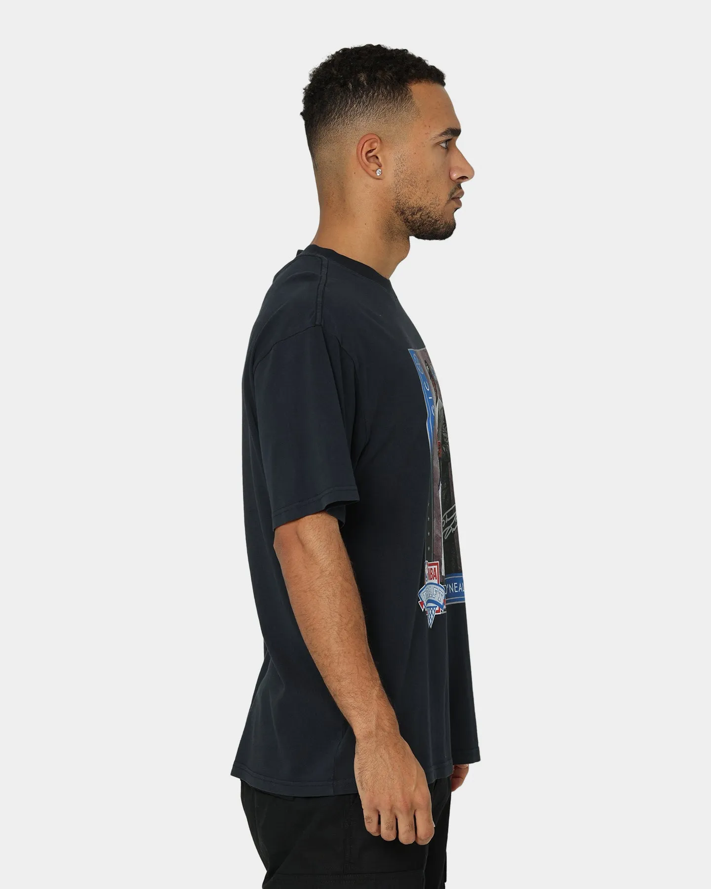Mitchell & Ness Orlando Magic Shaquille O'Neal Draft Day Vintage T-Shirt Faded Black Effortless Comfort Wear