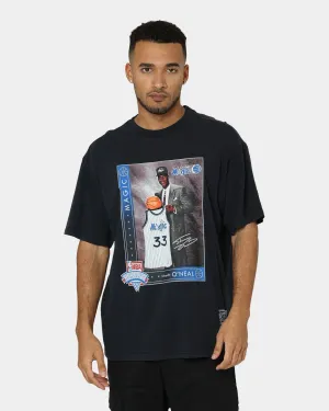 Non Iron Finish Mitchell & Ness Orlando Magic Shaquille O'Neal Draft Day Vintage T-Shirt Faded Black