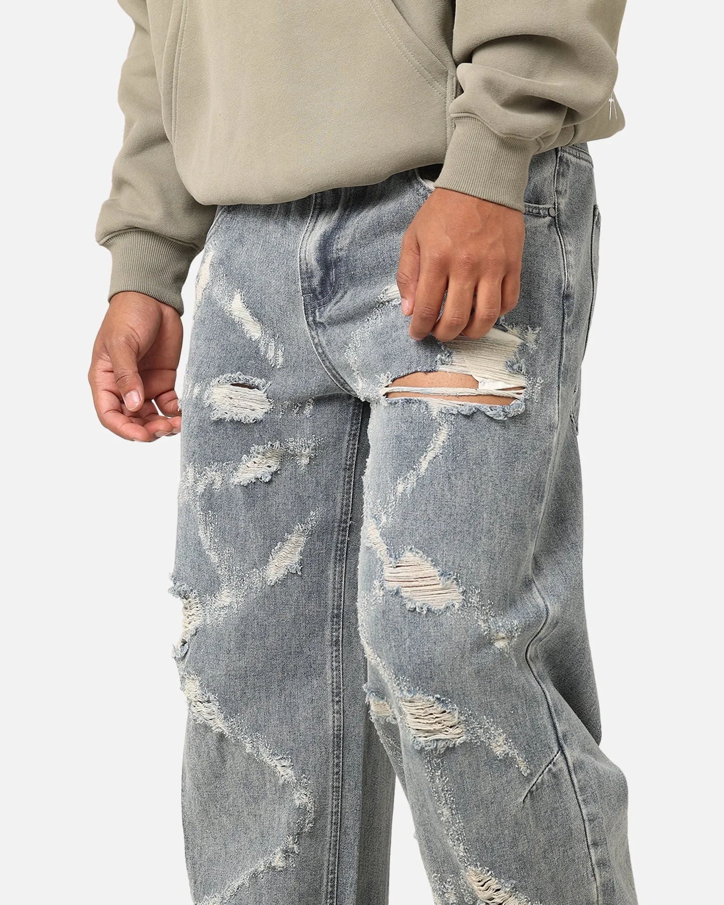 Layer-Friendly Saint Morta Amplus Web Jeans Vintage Blue