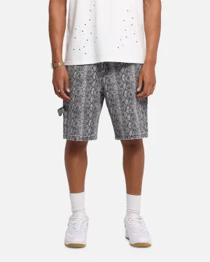 XXIII Snake Skin Jorts Black Snake Print Weekend Style clubbing attire