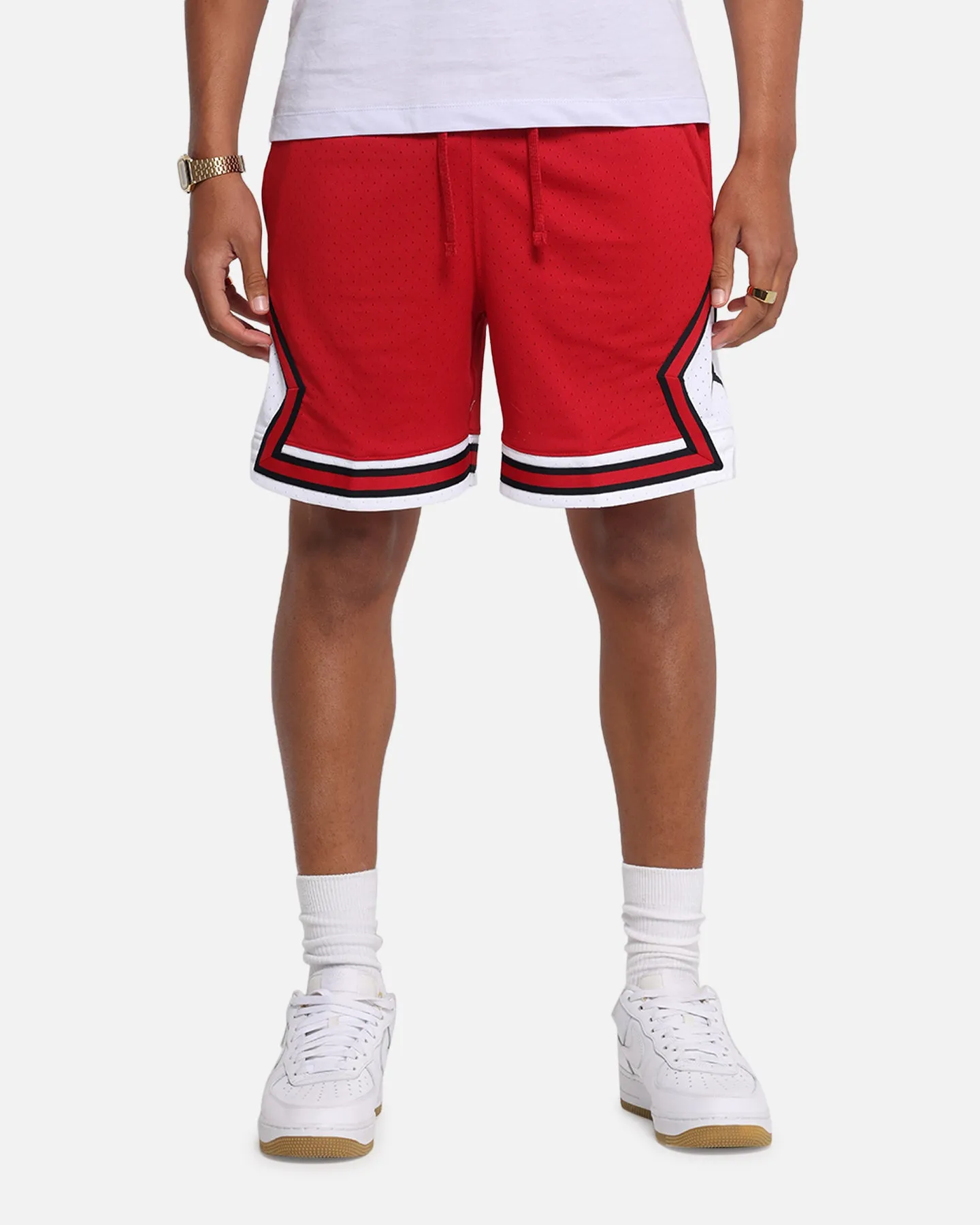 Jordan Dri-FIT Sport Diamond Shorts Gym Red/White Lightweight Comfort Sporty Vibe