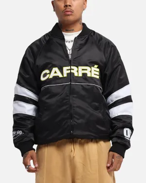 suitable for dance parties Spread Carre Rally Panelled Bomber Jacket Black
