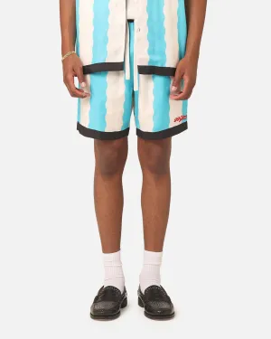 swimming suit alternative 99 Cabana Bowling Shorts Light Blue/Off White