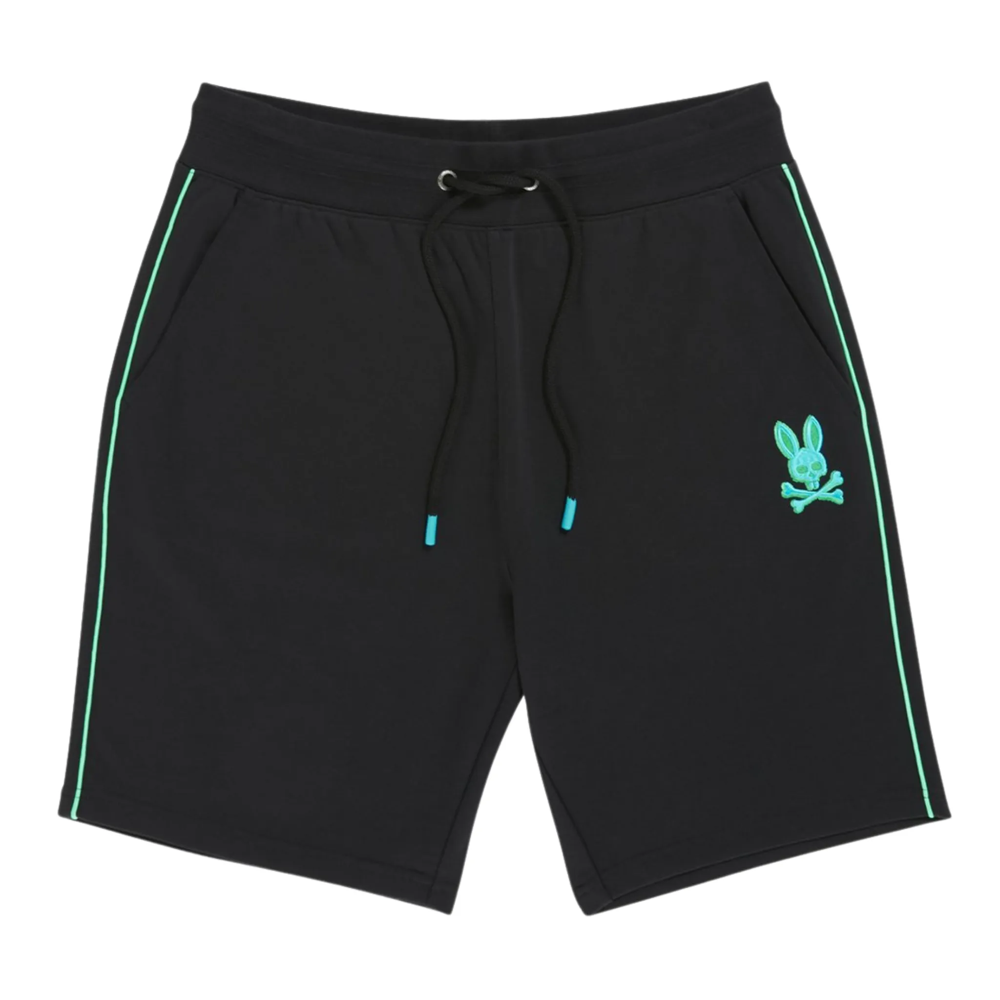 WrinkleFreeFabric Psycho Bunny Bennett Sweat Shorts (Black)