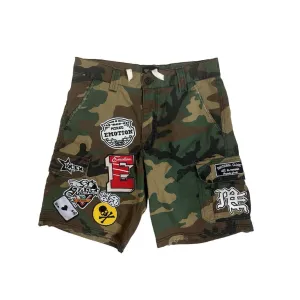 Late Breeze Push Edge Mixed Emotion "Ace" Camo shorts