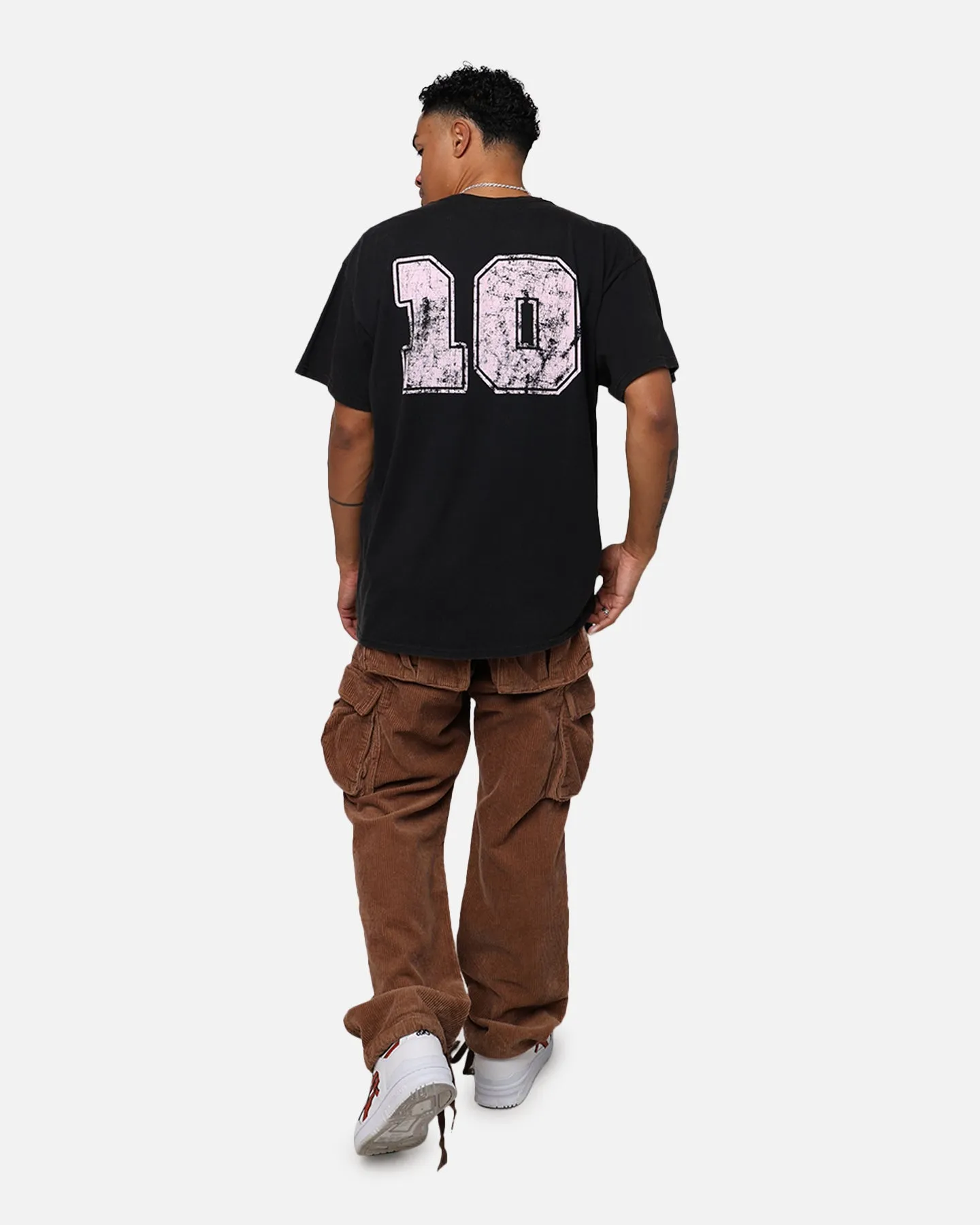 Sophisticated Casual Goat Crew Football Club 10 T-Shirt Black Wash
