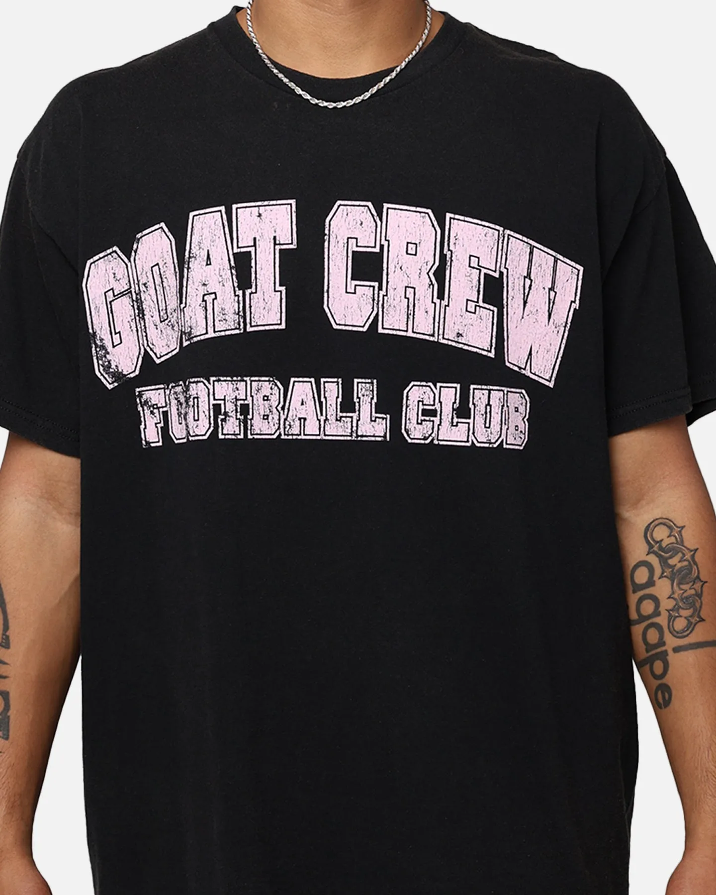 Classic Outfit Goat Crew Football Club 10 T-Shirt Black Wash