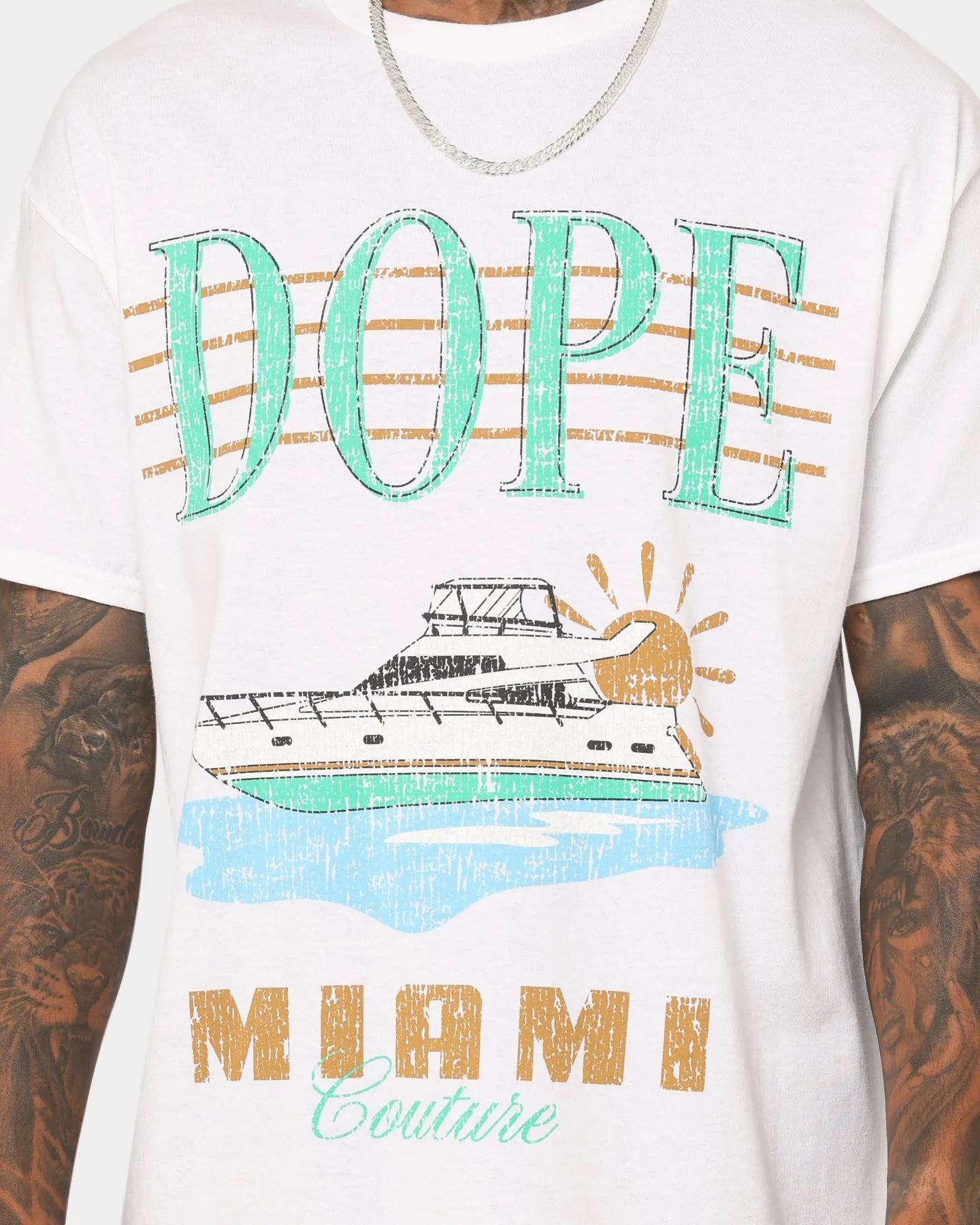 Trendy Style Limited Edition Dope Miami T-Shirt White