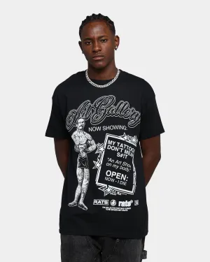 Relaxed Wear Rats Get Fat Art Gallery T-Shirt Black