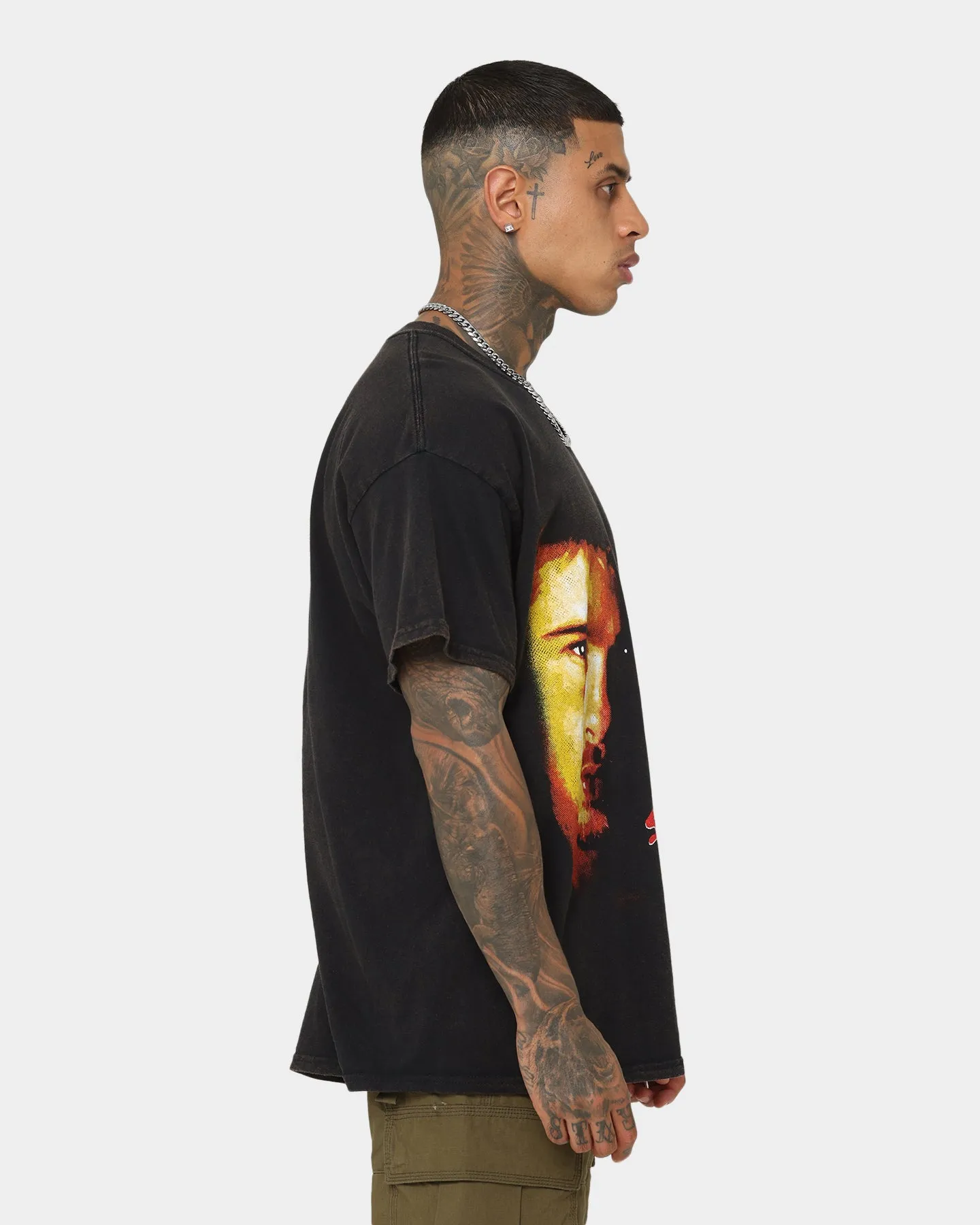 American Thrift X Seven Seven Vintage T-Shirt Black Wash Soft Cotton Feel Minimal Comfort Wear