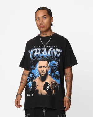 UFC By Goat Crew Colby Covington Vintage T-Shirt Black Wash Ethically Sourced Material