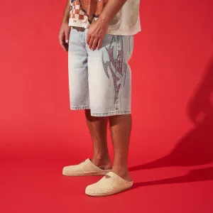 Comfortable Style DUAA ''ACCOMPLISHED'' TRIBAL STONE DENIM SHORT