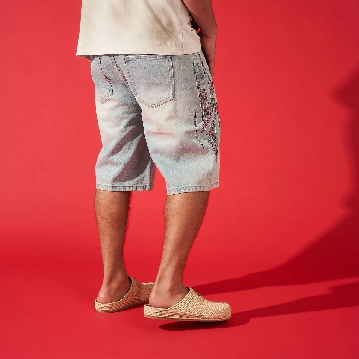 Next Core DUAA ''ACCOMPLISHED'' TRIBAL STONE DENIM SHORT