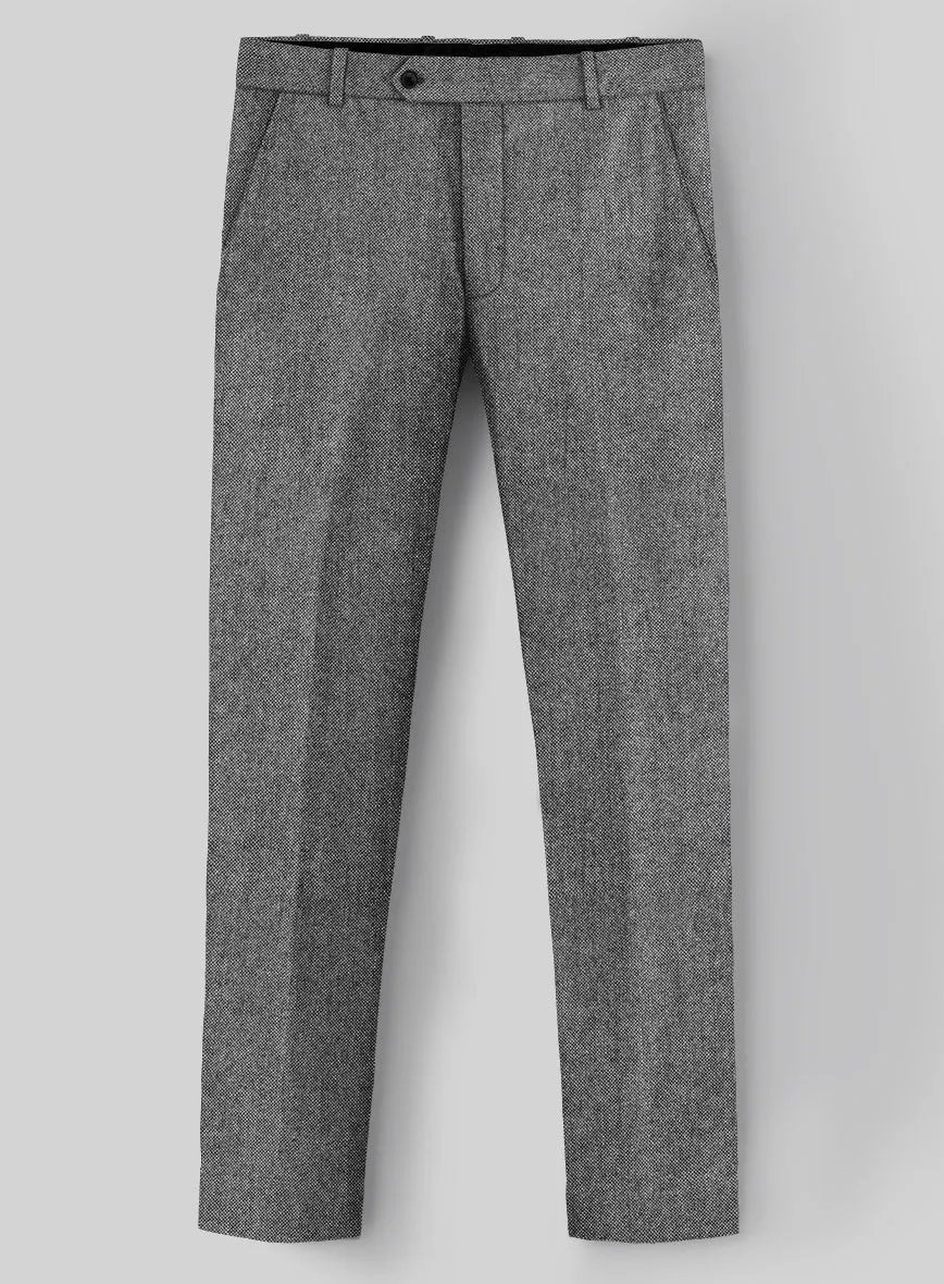 Light Weight Dark Gray Tweed Pants Sleek Design