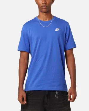 Nike Sportswear Club T-Shirt Game Royal Self Fabric Tape