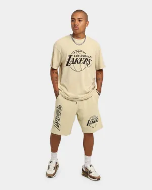 Easy Flex Mitchell & Ness Los Angeles Lakers Desert Sand Stencil Shorts Desert Sand