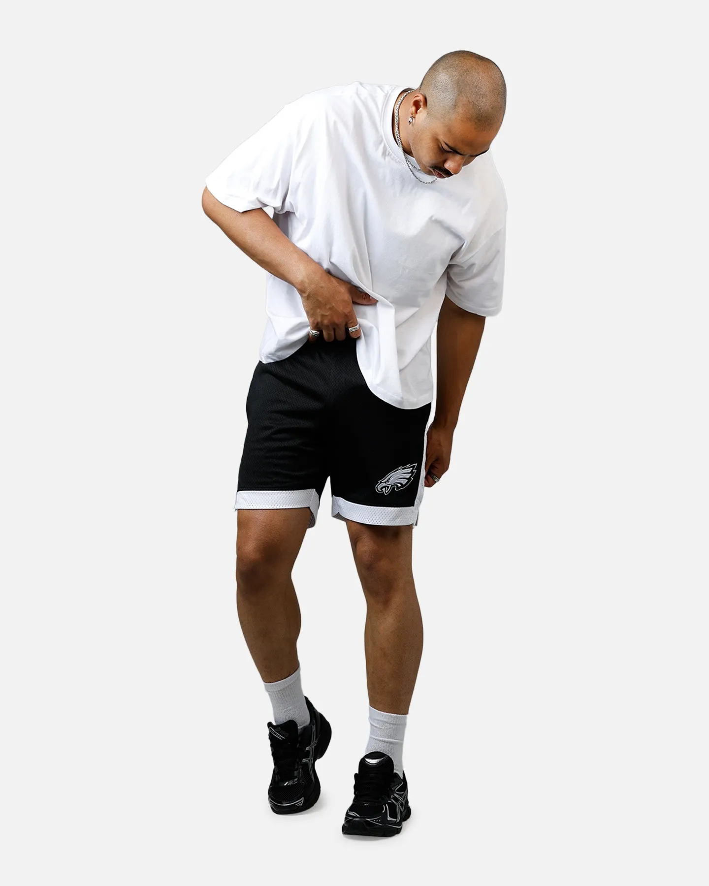 New Era Philadelphia Eagles Sport Class Shorts Black/White Functional Stretch