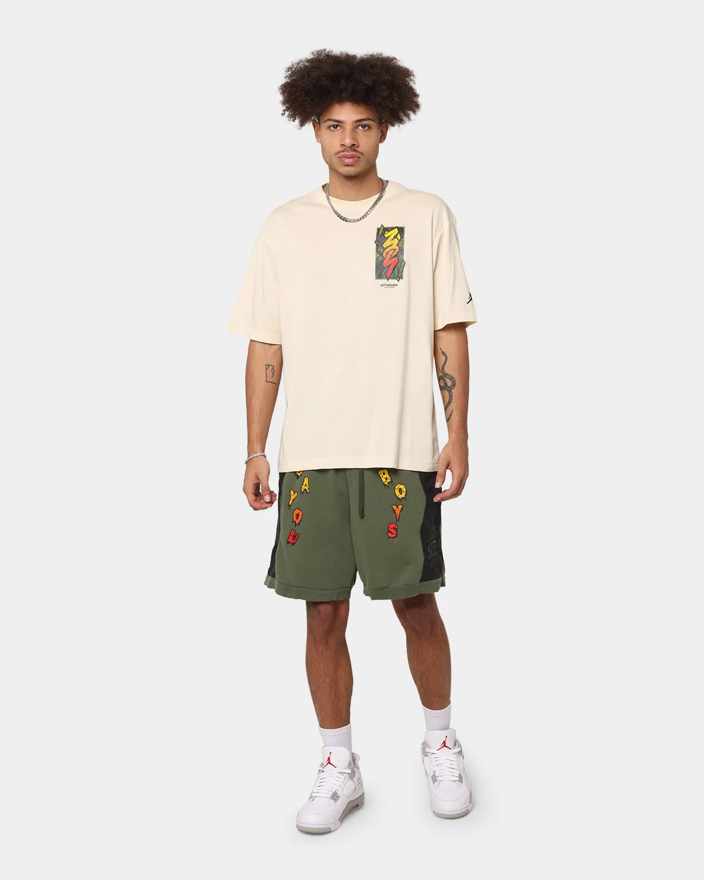 Jordan Zion Dri-FIT Fleece Shorts Carbon Green/Black Soft Comfort