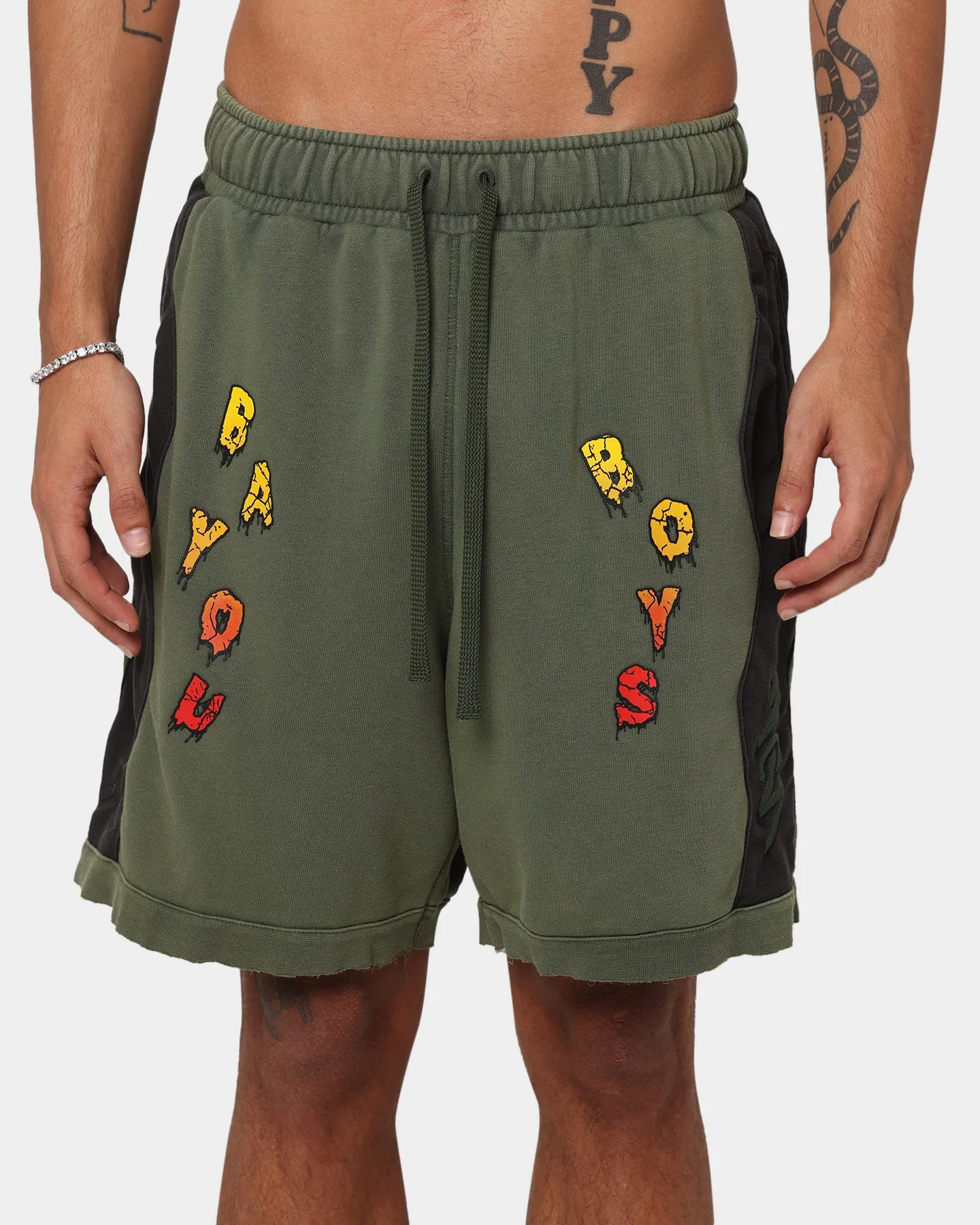 Jordan Zion Dri-FIT Fleece Shorts Carbon Green/Black Relaxed Style WrinkleFreeFabric