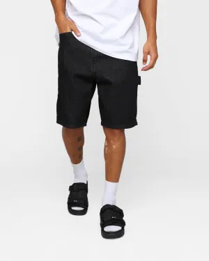 Modern Cut Bacterial Growth Prevention X-Large Denim Painter Shorts Black
