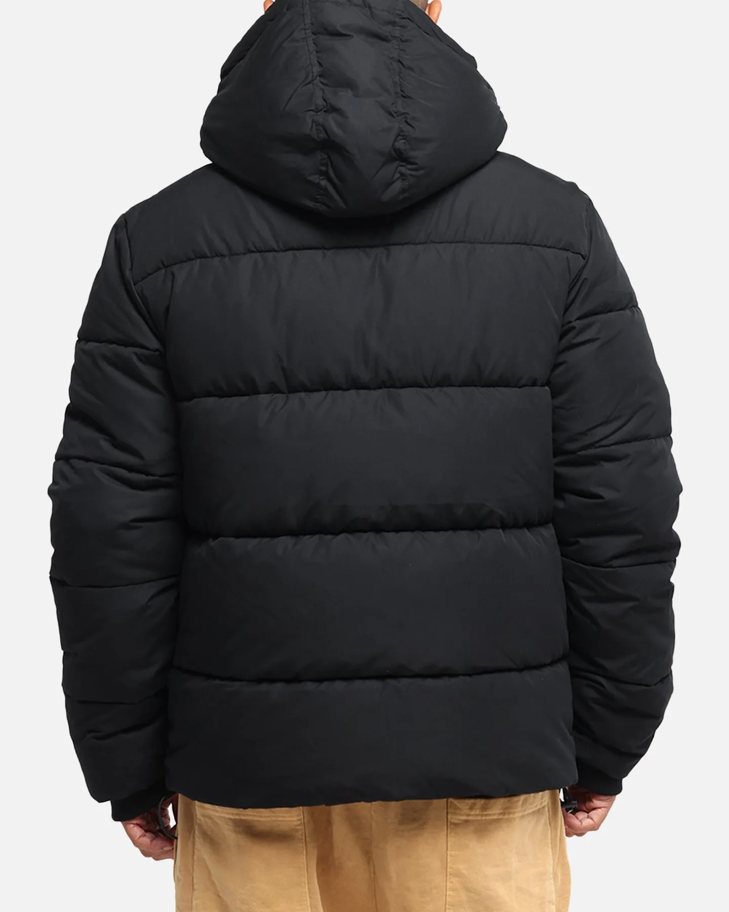 Champion Rochester Puffer Jacket Black/Gold Shock Absorbent Padding
