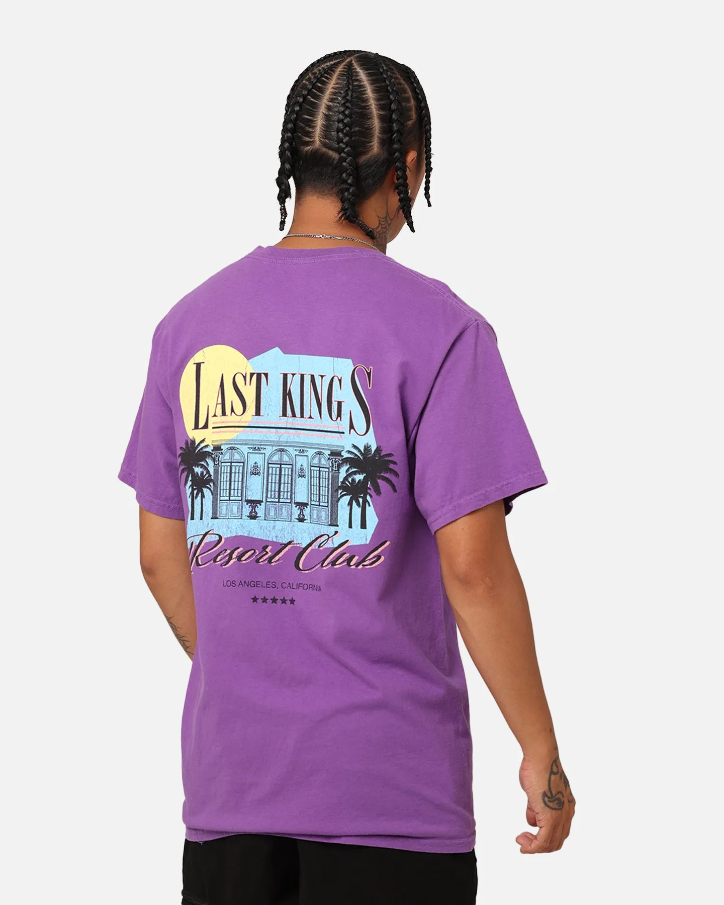 Last Kings Resort Club T-Shirt Purple Gym workout