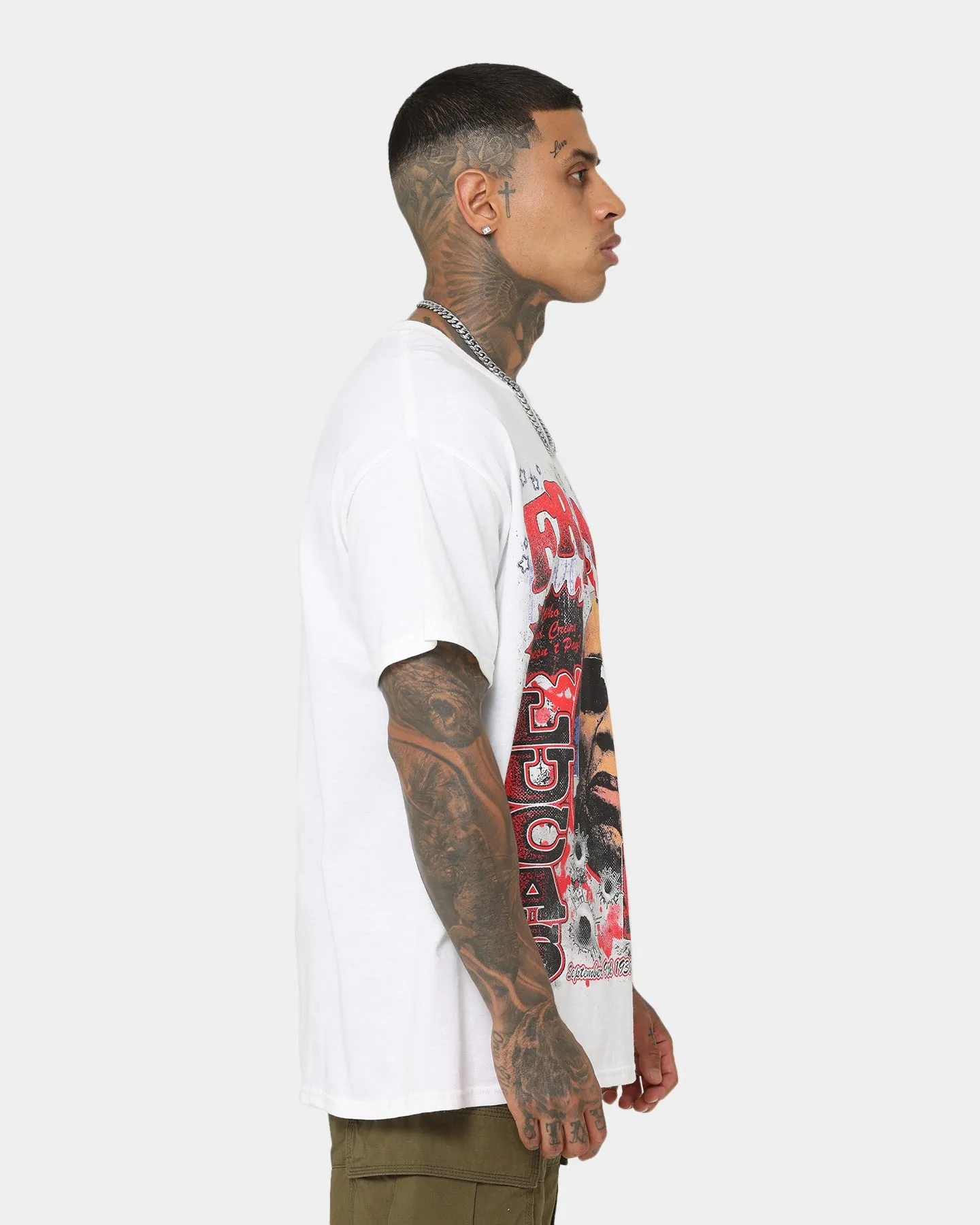 Effortless Daywear Timeless Fit Goat Crew Frank Lucas T-Shirt White