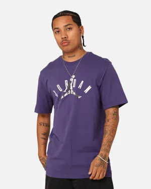 Jordan Flight MVP T-Shirt Sky J Purple Tagless Neckline Stretch Jersey Knit