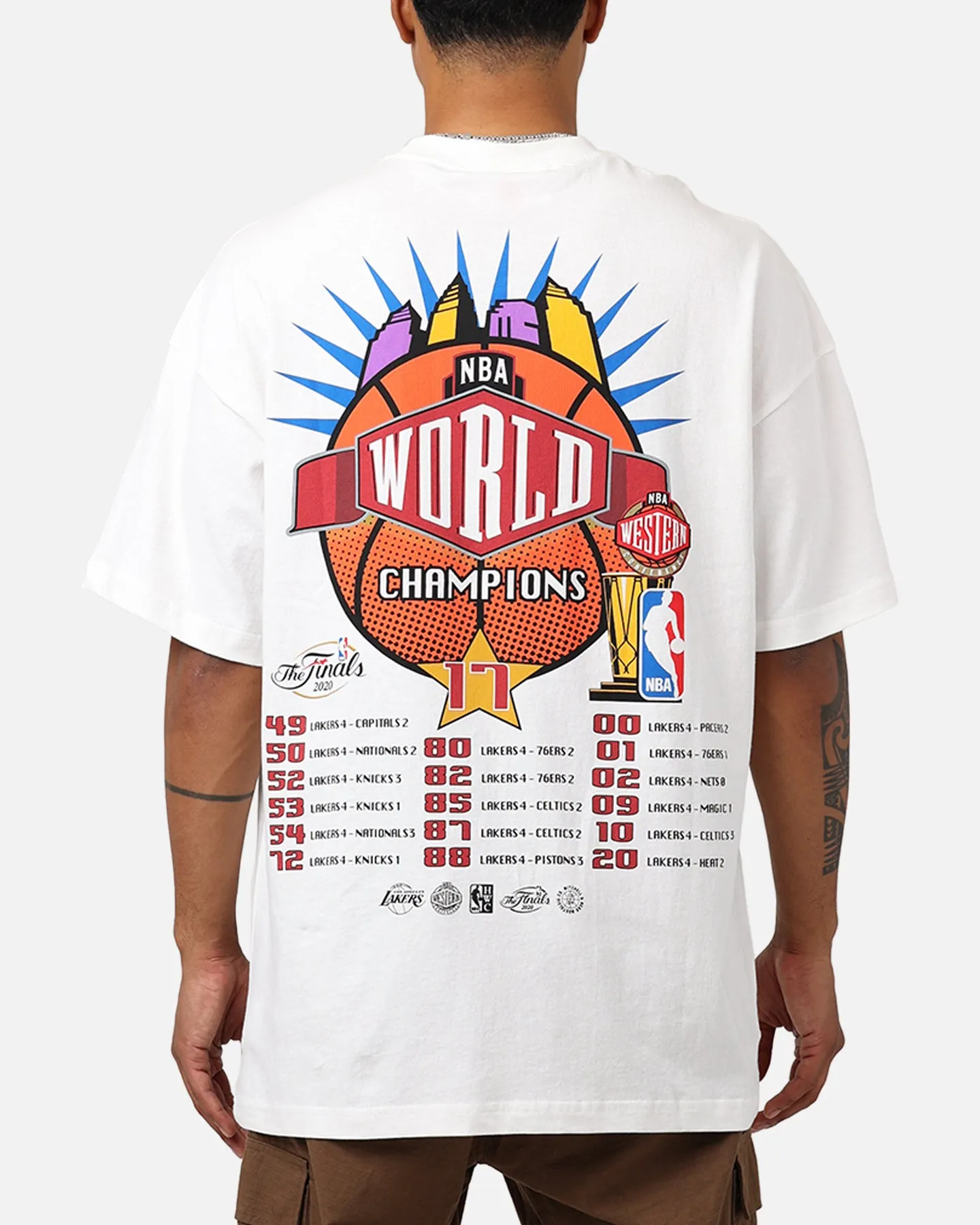Mitchell & Ness Los Angeles Lakers Got Rings T-Shirt Egret Fashion Outfit