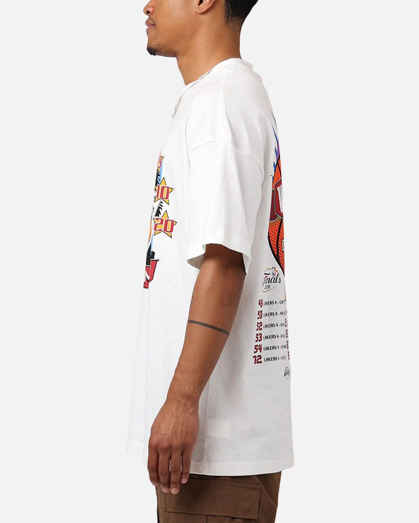 Mitchell & Ness Los Angeles Lakers Got Rings T-Shirt Egret men's clothing