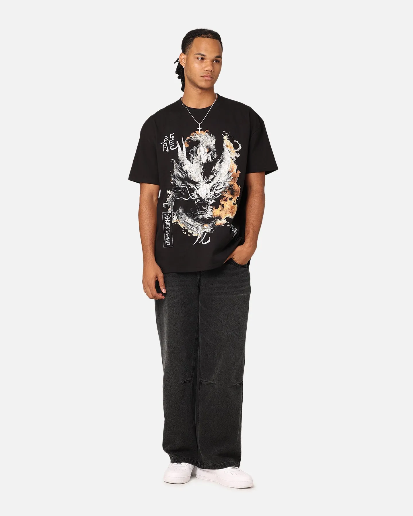 Saint Morta Azure Dragon T-Shirt Black Skin Friendly Blends